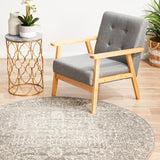 Evoke Homage Grey Transitional Round Rug