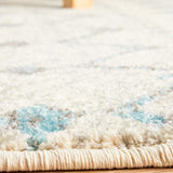Evoke Slate White Transitional Round Rug