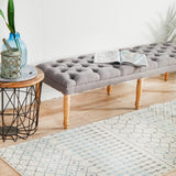 Evoke Slate White Transitional Runner Rug