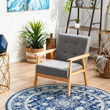 Evoke Release Navy Transitional Round Rug