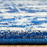 Evoke Release Navy Transitional Round Rug