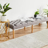Evoke Silver Flower Transitional Runner Rug