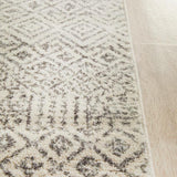 Evoke Diamond Grey Transitional Runner Rug