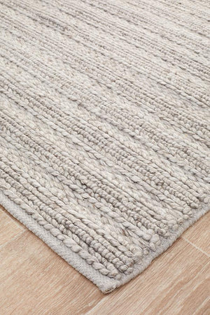 Harvest 801 Silver Rug Hand Woven