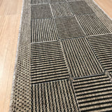 Suva Squares Black Coffee 22 112 Hallway Runner Non Slip