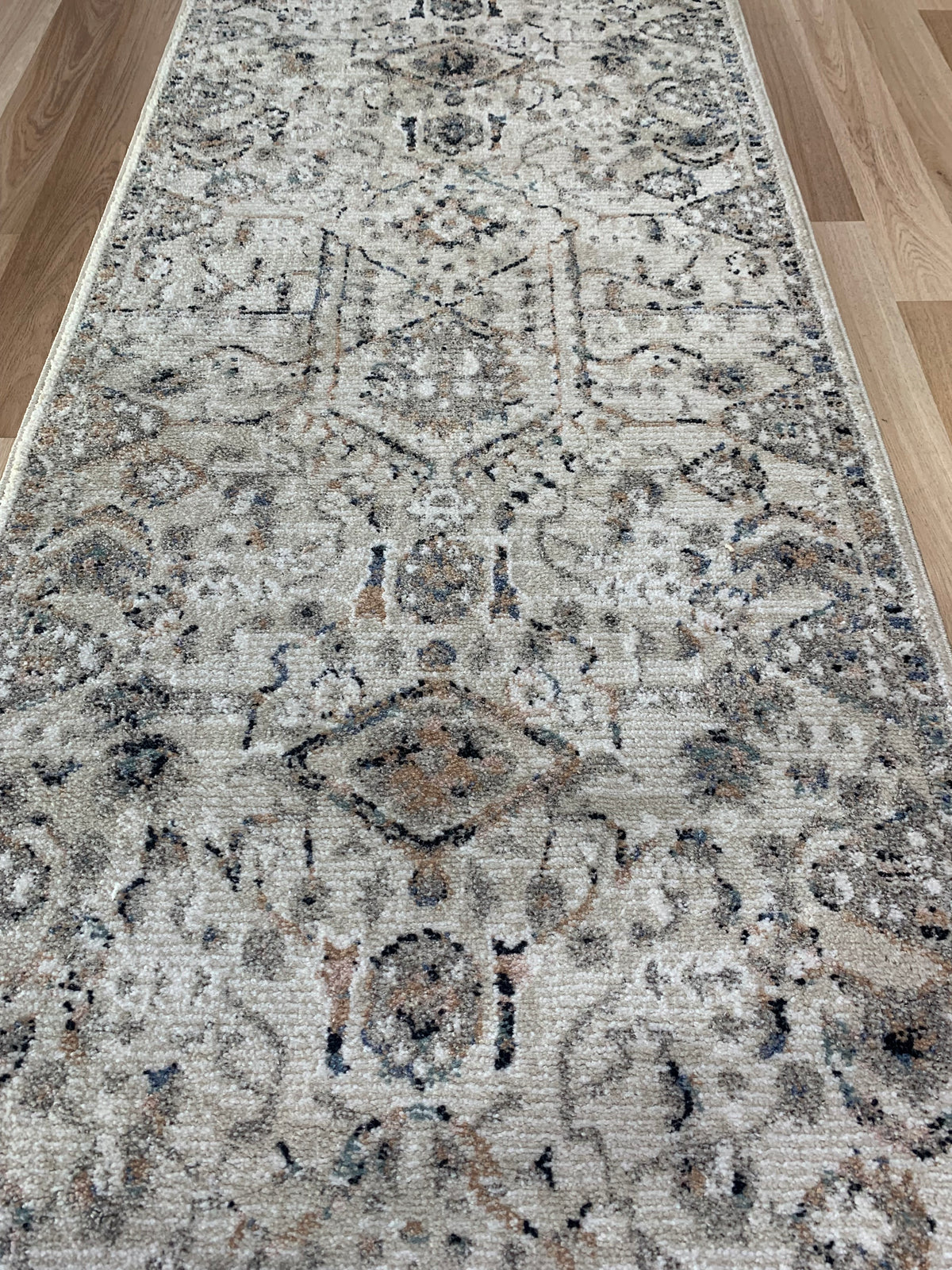 Cozy Ivory Beige Hallway Runner 80CM Wide