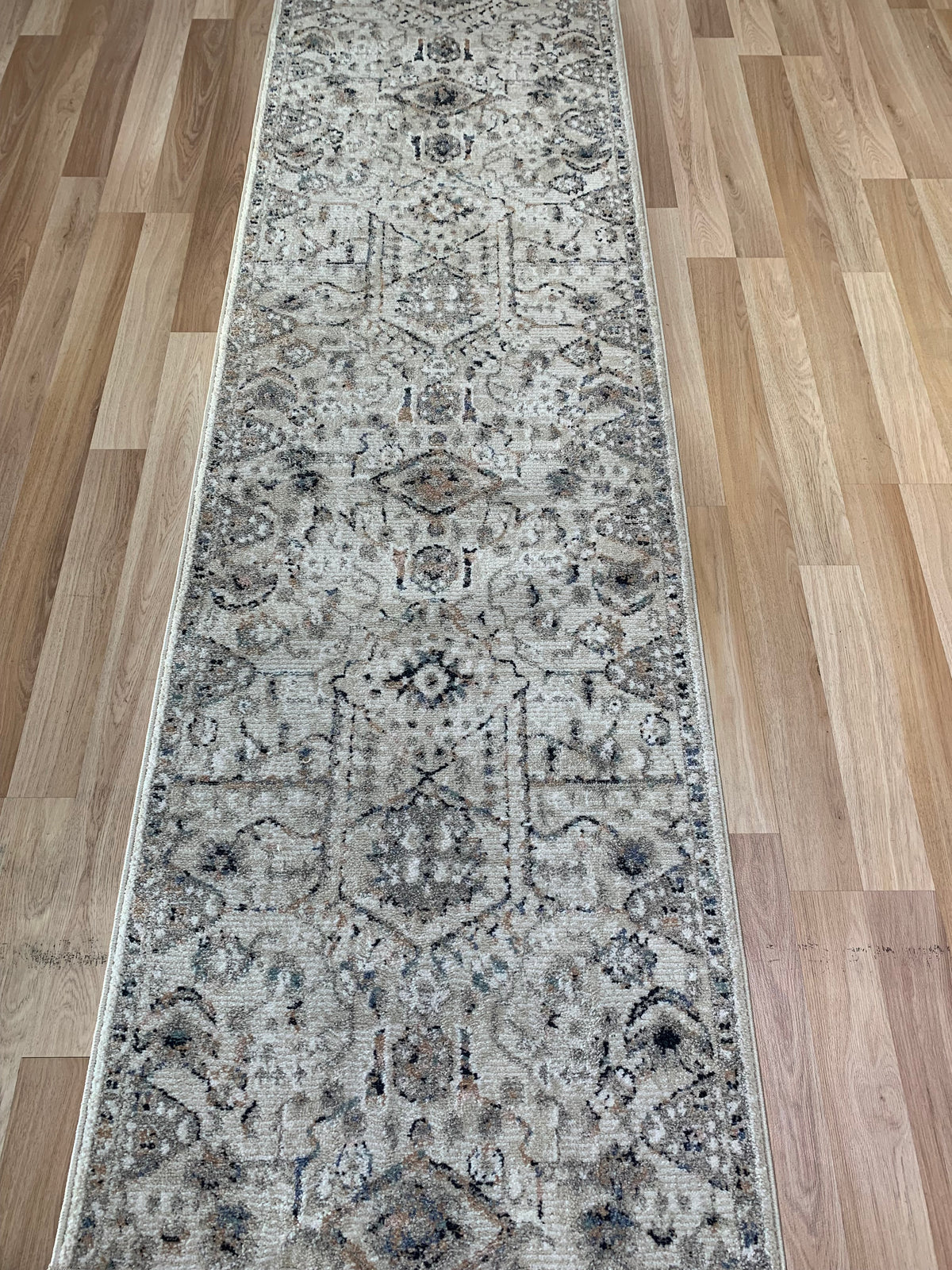 Cozy Ivory Beige Hallway Runner 80CM Wide