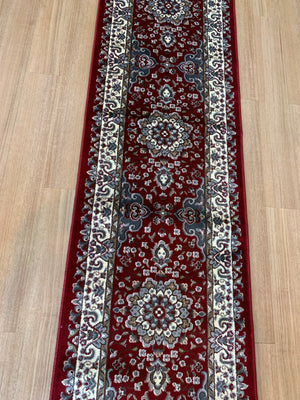 Traditional Fenton Red Hallway Runner 80CM Wide