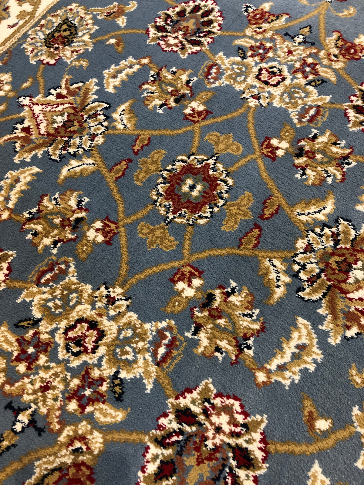 Traditional Hall Runner Agrabah Light Blue High Quality