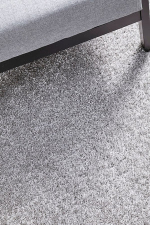 Sienna Silver Shag Rug