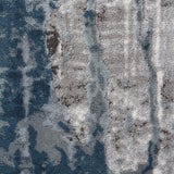 Kendra Roxana Distressed Timeless Rug Blue Grey White