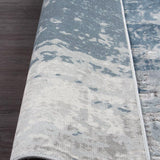 Kendra Roxana Distressed Timeless Rug Blue Grey White