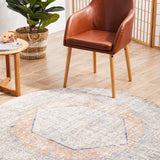 Mayfair Lorissa Peach Round Rug