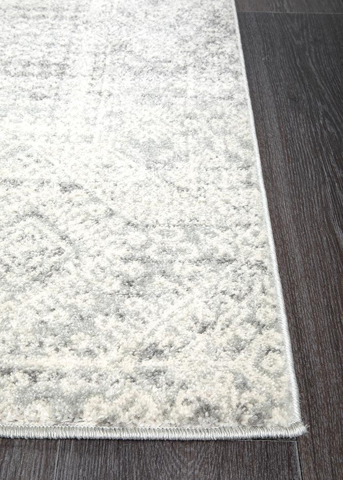 Mirage Zelda Silver Grey Runner Rug