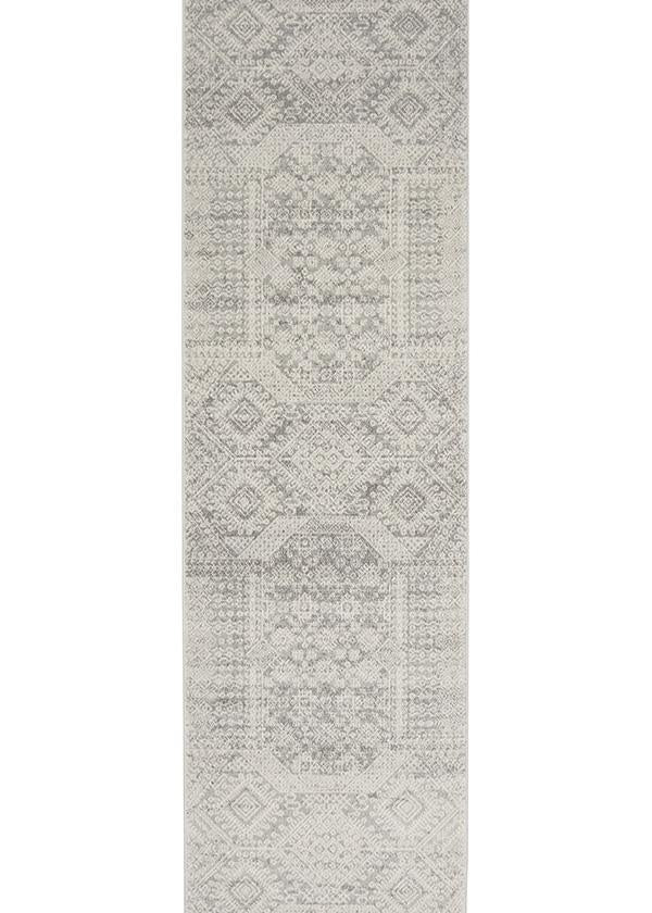 Mirage Zelda Silver Grey Runner Rug