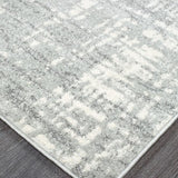 Mirage Ashley Abstract Modern Silver Grey Rug