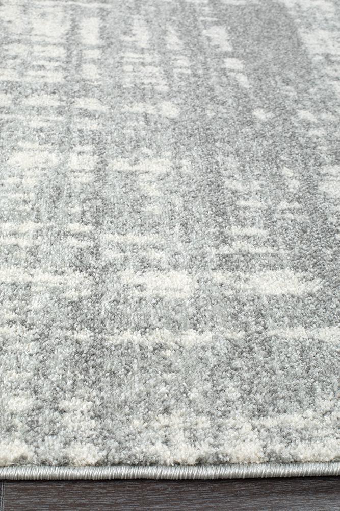 Mirage Ashley Abstract Modern Silver Grey Rug