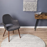 Mirage Gwyneth Stunning Transitional Silver Round Rug