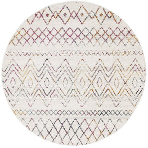 Oasis Nadia Multi Rustic Tribal Round Rug