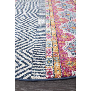 Oasis Sabrina Multi Tribal Round Rug