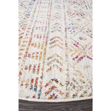 Oasis Ismail Multi Grey Rustic Round Rug