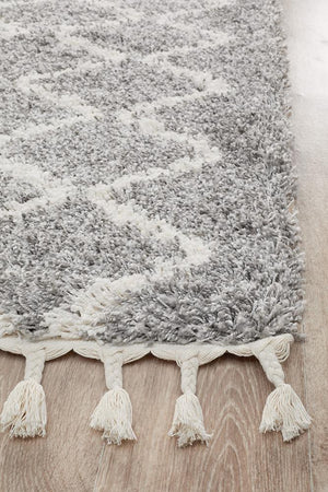 Saffron 11 Silver Runner Rug