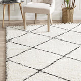 Saffron 22 White Rug