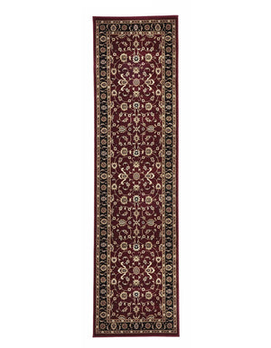 Classic Rug Red with Black Border