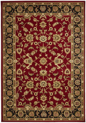 Classic Rug Red with Black Border