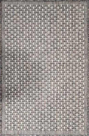 Sorrento Silver C Flat Weave Non Slip Rug