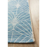 Terrace Fern Trellis Rug Blue