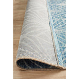 Terrace Fern Trellis Rug Blue
