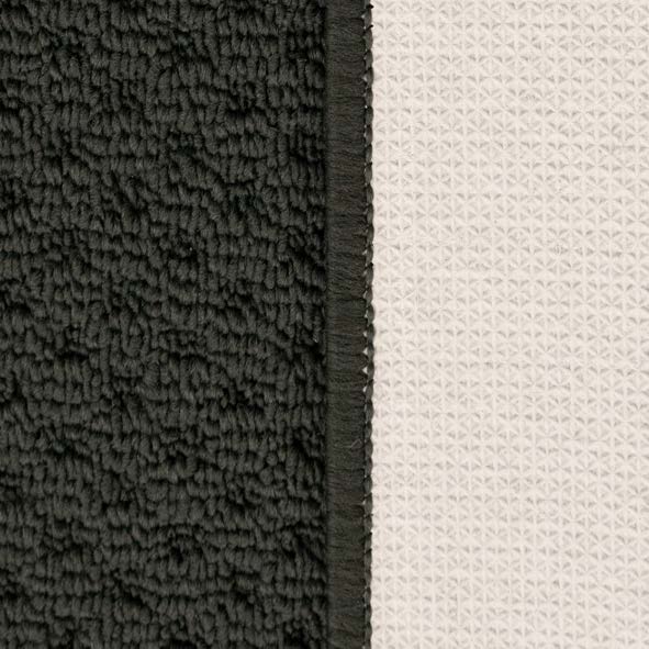 Phoenix Charcoal Hall Runner 80cm Wide Non Slip Backing