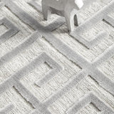 York Brenda Silver Runner Rug