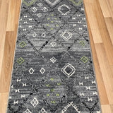 Seville Grey Green Hallway Runner 80CM Wide