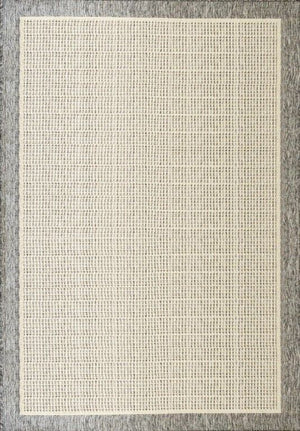 Chino 2822 Ivory Silver Flat Weave Non Slip Rug