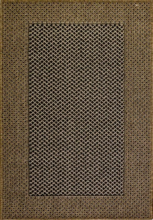 Chino 1584 Black Natural Flat Weave Non Slip Rug