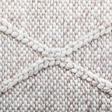 Diamond Beige Felted Wool Rug