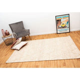 Diamond Beige Felted Wool Rug