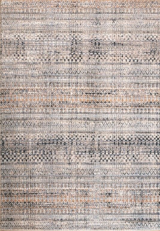 Cozy Ivory Dark Beige Rug 5436