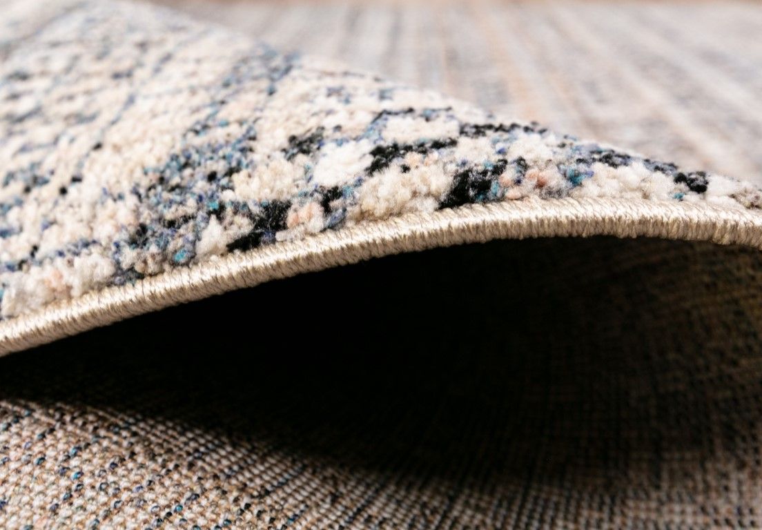 Cozy Ivory Dark Beige Rug 5436