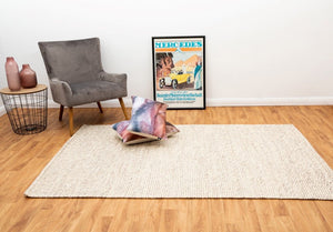 Sasha NZ Wool Blend Rug Light Grey