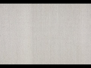 Oskar Felted Wool Striped Rug Grey White