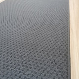Phoenix Charcoal Hall Runner 80cm Wide Non Slip Backing