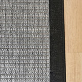 Chino Silver Black 2530 Hall Runner Non-Slip 80cm Wide