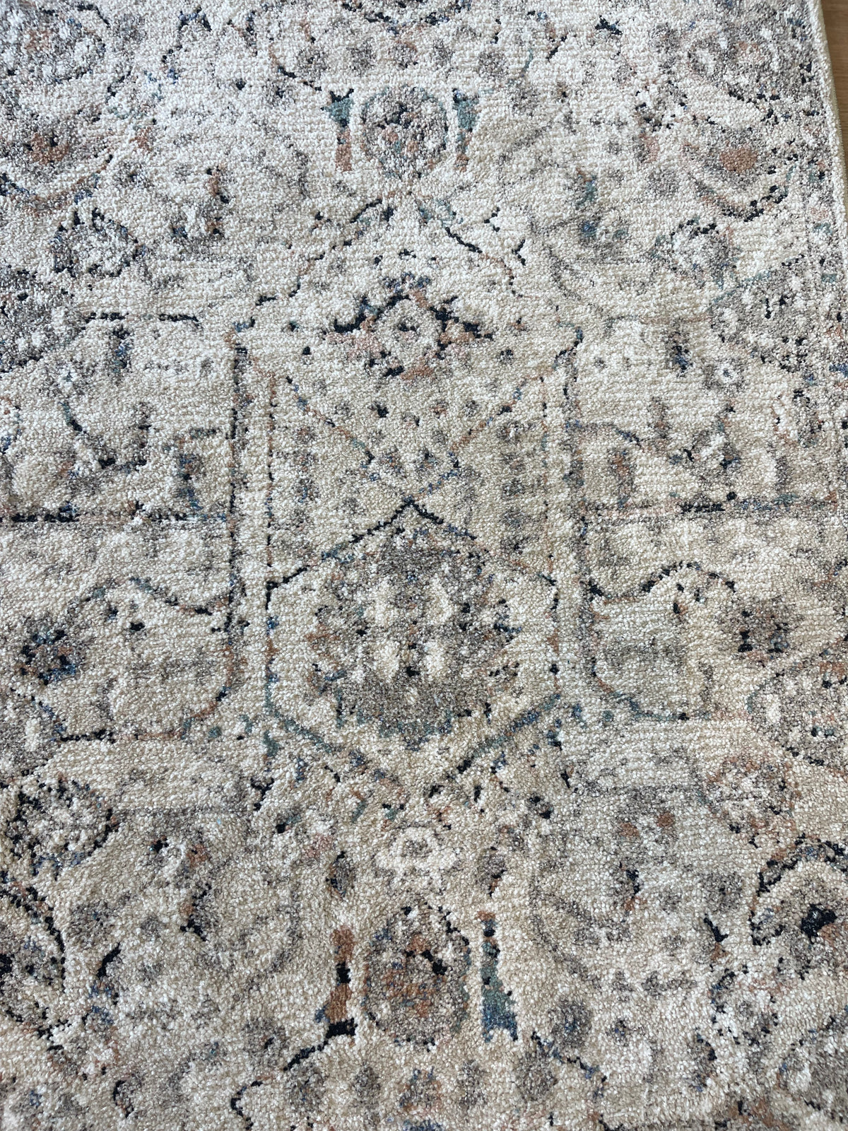 Cozy Ivory Beige Hallway Runner 80CM Wide