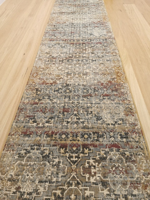 Traditional Hall Runner Agrabah Multi Coloured High Quality