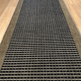 Chino Black Natural 2530 Hall Runner Non-Slip 80cm Wide
