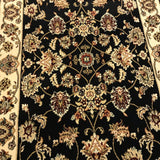 Traditional Hall Runner Agrabah Black Cream High Quality