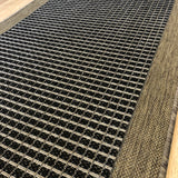 Chino Black Natural 2530 Hall Runner Non-Slip 80cm Wide